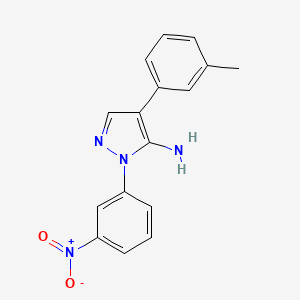 4-(3-methylphenyl)-1-(3-nitrophenyl)-1H-pyrazol-5-amine