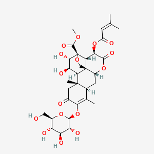 molecular formula C32H42O16 B1224321 Bruceoside B 