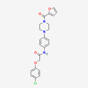 2-(4-chlorophenoxy)-N-[4-[4-[2-furanyl(oxo)methyl]-1-piperazinyl]phenyl]acetamide