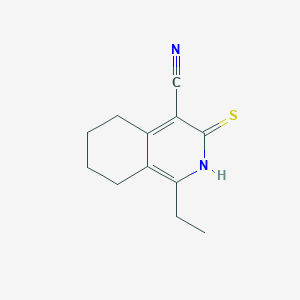 1-ethyl-3-sulfanylidene-5,6,7,8-tetrahydro-2H-isoquinoline-4-carbonitrile