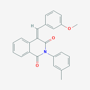 (4Z)-4-[(3-methoxyphenyl)methylidene]-2-(3-methylphenyl)isoquinoline-1,3-dione