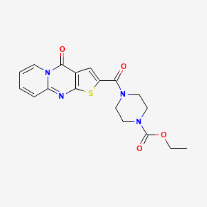 ethyl 4-[(4-oxo-4H-pyrido[1,2-a]thieno[2,3-d]pyrimidin-2-yl)carbonyl]piperazine-1-carboxylate