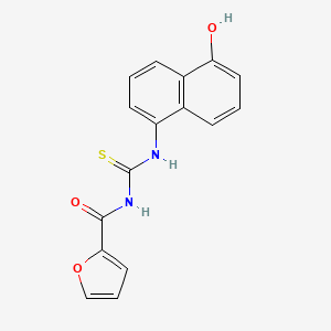 N-[[(5-hydroxy-1-naphthalenyl)amino]-sulfanylidenemethyl]-2-furancarboxamide