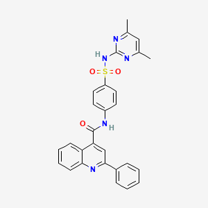 N-[4-[(4,6-dimethyl-2-pyrimidinyl)sulfamoyl]phenyl]-2-phenyl-4-quinolinecarboxamide