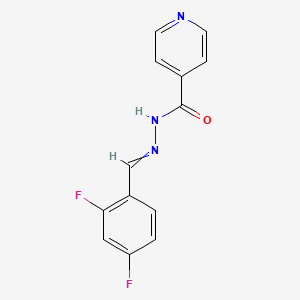 N'-[(2,4-difluorophenyl)methylidene]pyridine-4-carbohydrazide
