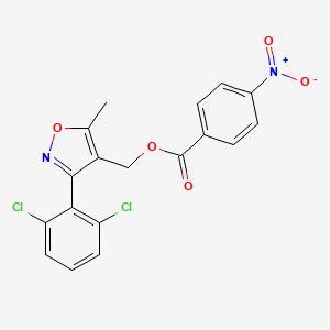 4-Nitrobenzoic acid [3-(2,6-dichlorophenyl)-5-methyl-4-isoxazolyl]methyl ester