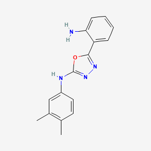 5-(2-aminophenyl)-N-(3,4-dimethylphenyl)-1,3,4-oxadiazol-2-amine