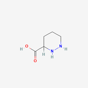 molecular formula C5H10N2O2 B1224358 Hexahydropyridazine-3-carboxylic acid CAS No. 32750-52-0
