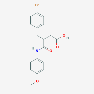 molecular formula C18H18BrNO4 B1224363 3-[(4-Bromophenyl)methyl]-4-(4-methoxyanilino)-4-oxobutanoic acid 