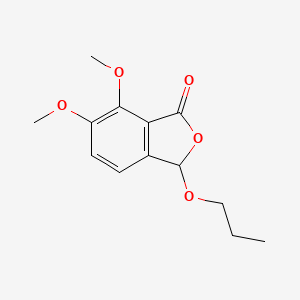 molecular formula C13H16O5 B1224364 6,7-DIMETHOXY-3-PROPOXY-1(3H)-ISOBENZOFURANONE 
