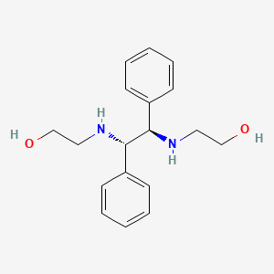 molecular formula C18H24N2O2 B1224382 Meso-4,5-diphenyl-3,6-diazaoctane-1,8-diol 