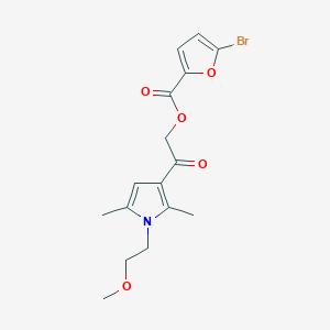 5-Bromo-2-furancarboxylic acid [2-[1-(2-methoxyethyl)-2,5-dimethyl-3-pyrrolyl]-2-oxoethyl] ester
