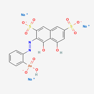 molecular formula C16H10AsN2Na3O11S2 B1224391 Arsenazo i trisodium salt CAS No. 66019-20-3