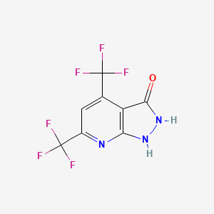 4,6-bis(trifluoromethyl)-1H-pyrazolo[3,4-b]pyridin-3-ol
