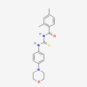 2,4-dimethyl-N-[[4-(4-morpholinyl)anilino]-sulfanylidenemethyl]benzamide