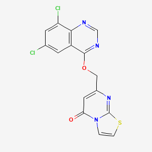 7-[(6,8-Dichloro-4-quinazolinyl)oxymethyl]-5-thiazolo[3,2-a]pyrimidinone