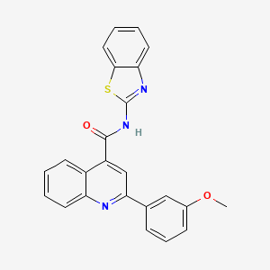 N-(1,3-benzothiazol-2-yl)-2-(3-methoxyphenyl)-4-quinolinecarboxamide