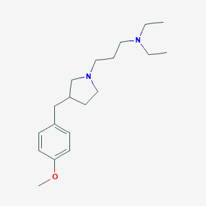molecular formula C19H32N2O B122444 N,N-Diethyl-3-((4-methoxyphenyl)methyl)-1-pyrrolidinepropanamine CAS No. 150627-13-7