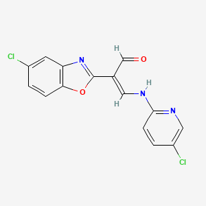 2-(5-Chloro-benzooxazol-2-yl)-3-(5-chloro-pyridin-2-ylamino)-propenal