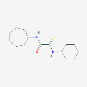molecular formula C15H26N2OS B1224454 N-cycloheptyl-2-(cyclohexylamino)-2-sulfanylideneacetamide 