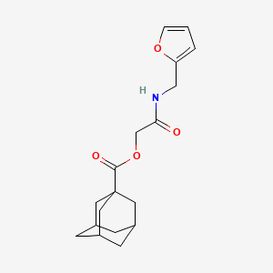 molecular formula C18H23NO4 B1224455 2-((Furan-2-ylmethyl)amino)-2-oxoethyl adamantane-1-carboxylate 