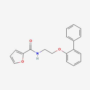 molecular formula C19H17NO3 B1224456 N-[2-(2-phenylphenoxy)ethyl]-2-furancarboxamide 