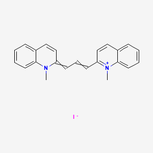1-Methyl-2-[3-(1-methyl-1,2-dihydroquinolin-2-yliden)prop-1-enyl]quinolinium iodide