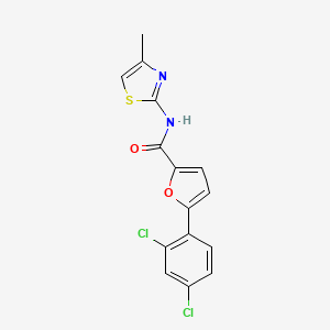 5-(2,4-dichlorophenyl)-N-(4-methyl-2-thiazolyl)-2-furancarboxamide