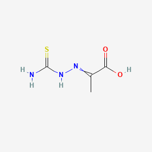 molecular formula C4H7N3O2S B1224479 2-(2-Carbamothioylhydrazono)propanoic acid 