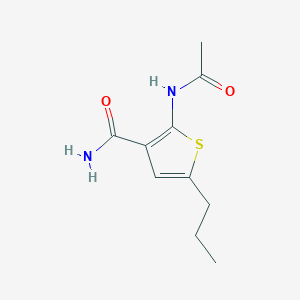 2-Acetamido-5-propyl-3-thiophenecarboxamide