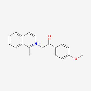 1-(4-Methoxyphenyl)-2-(1-methyl-2-isoquinolin-2-iumyl)ethanone