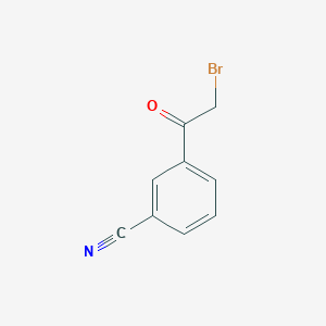 molecular formula C9H6BrNO B122449 3-(2-Bromoacetyl)benzonitrile CAS No. 50916-55-7