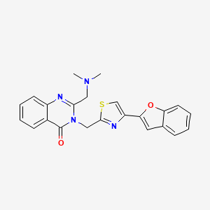 3-[[4-(2-Benzofuranyl)-2-thiazolyl]methyl]-2-[(dimethylamino)methyl]-4-quinazolinone