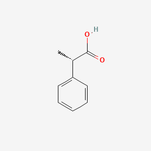 molecular formula C9H10O2 B1224499 (S)-2-phenylpropanoic acid CAS No. 7782-24-3