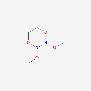 molecular formula C4H10N2O4 B122450 2,3-Dimethoxy-1,4,2,3-dioxadiazinane CAS No. 142183-48-0