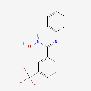N'-hydroxy-N-phenyl-3-(trifluoromethyl)benzenecarboximidamide