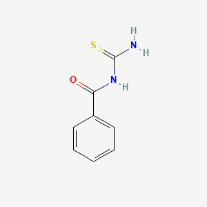 molecular formula C8H8N2OS B1224501 Benzoylthiourea CAS No. 614-23-3