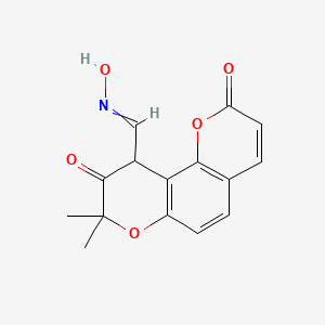 8,8-dimethyl-2,9-dioxo-10H-pyrano[2,3-f][1]benzopyran-10-carboxaldehyde oxime