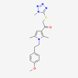 1-[1-[2-(4-Methoxyphenyl)ethyl]-2,5-dimethyl-3-pyrrolyl]-2-[(1-methyl-5-tetrazolyl)thio]ethanone