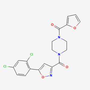 [4-[[5-(2,4-Dichlorophenyl)-3-isoxazolyl]-oxomethyl]-1-piperazinyl]-(2-furanyl)methanone
