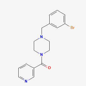 [4-[(3-Bromophenyl)methyl]-1-piperazinyl]-(3-pyridinyl)methanone
