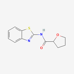 molecular formula C12H12N2O2S B1224516 N-(Benzo[d]thiazol-2-yl)tetrahydrofuran-2-carboxamide 