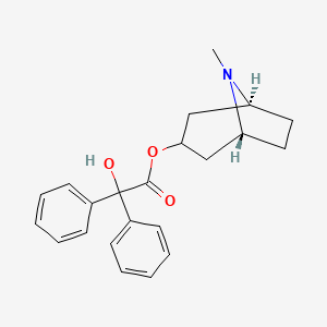 molecular formula C22H25NO3 B1224517 Tropine benzylate CAS No. 3736-36-5
