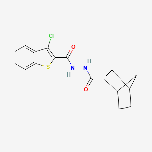 N'-(bicyclo[2.2.1]hept-2-ylcarbonyl)-3-chloro-1-benzothiophene-2-carbohydrazide