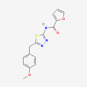 N-[5-[(4-methoxyphenyl)methyl]-1,3,4-thiadiazol-2-yl]-2-furancarboxamide
