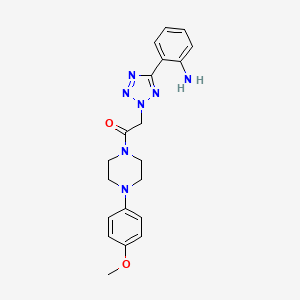 2-[5-(2-Aminophenyl)-2-tetrazolyl]-1-[4-(4-methoxyphenyl)-1-piperazinyl]ethanone