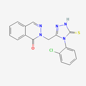 2-[[4-(2-chlorophenyl)-5-sulfanylidene-1H-1,2,4-triazol-3-yl]methyl]-1-phthalazinone