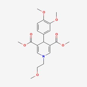 4-(3,4-dimethoxyphenyl)-1-(2-methoxyethyl)-4H-pyridine-3,5-dicarboxylic acid dimethyl ester