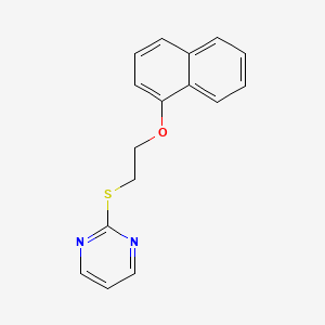 2-[2-(1-Naphthalenyloxy)ethylthio]pyrimidine