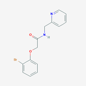 2-(2-bromophenoxy)-N-(2-pyridinylmethyl)acetamide